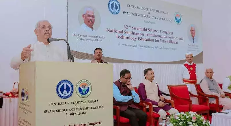 Governor Arlekar Advocates Swadeshi Science for Viksit Bharat at Kerala Congress