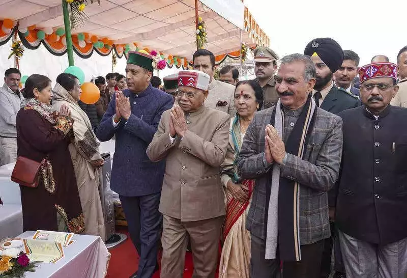 Governor Shukla Leads Himachal's 77th Republic Day Celebrations at Shimla Ridge