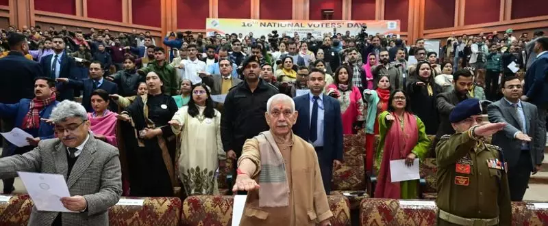 Governor Sinha: Every Vote in J&K Strengthens India's Democratic Foundation
