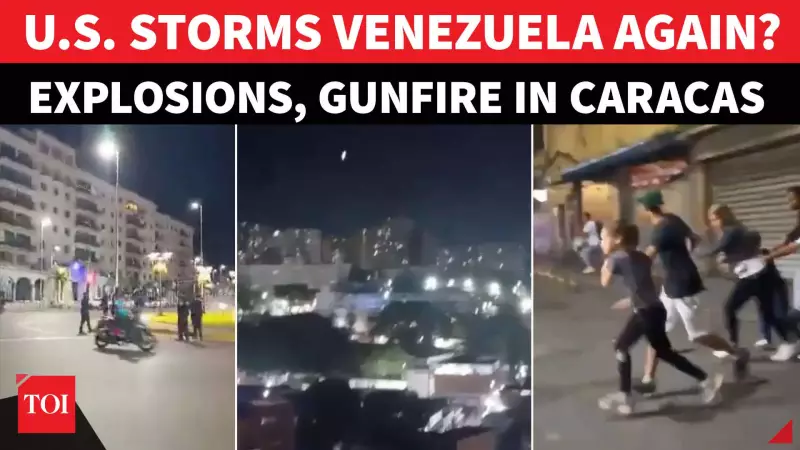 Gunfire, Explosions Rock Caracas Near Presidential Palace After Maduro's Fall