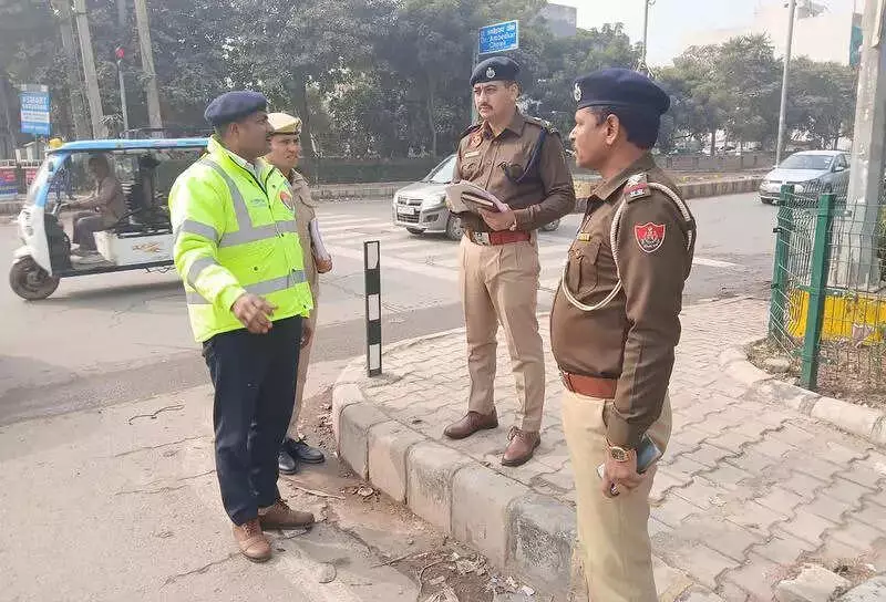 Gurgaon DCP Reviews Traffic at Artemis Junctions for Road Safety Month 2026