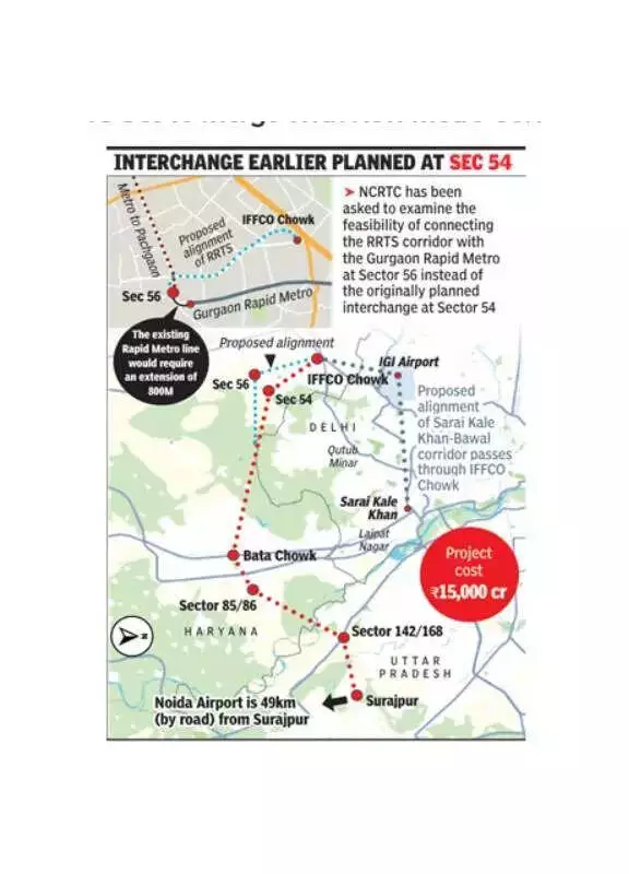 Gurgaon Plans Sector 56 as Major Transit Hub, Reroutes RRTS Corridor