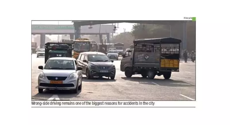 Gurgaon Traffic Chaos: 1,855 Wrong-Side Driving Challans in One Week Despite FIR Warnings
