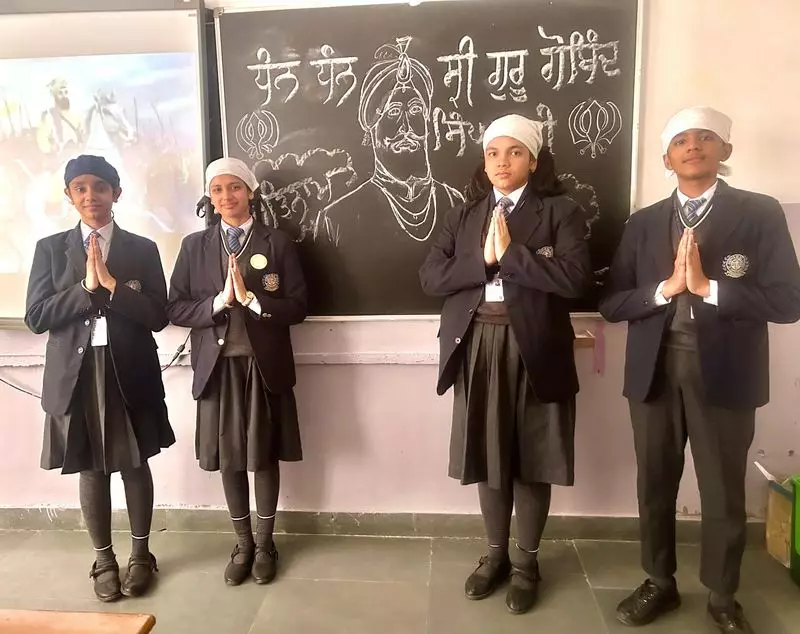 Gurpurb of Guru Gobind Singh Celebrated with Devotion Across Schools