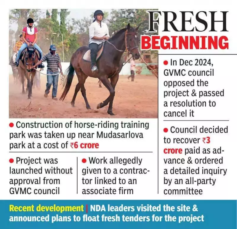 GVMC Cancels Rs 6 Crore Horse-Riding Centre Tender, Orders Fresh Bids After Probe