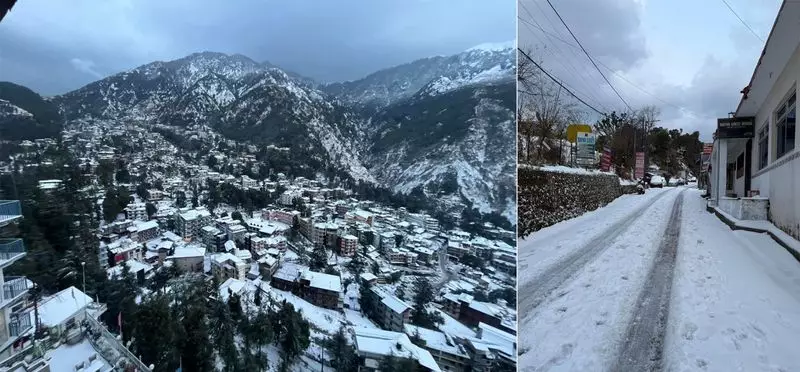 Heavy Snowfall in McLeodganj Forces Suspension of 58 Bus Routes in Kangra District