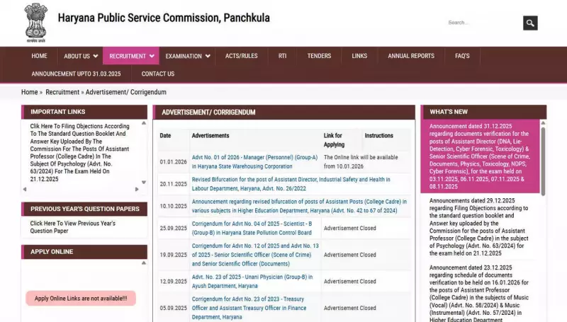 HPSC Exam Calendar 2026 Out: 21 Notifications in Jan, 162 Vet Surgeon Posts