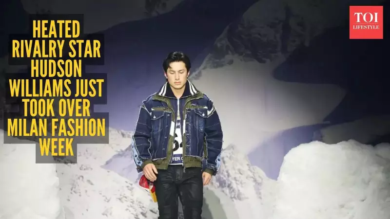 Hudson Williams Makes Milan Fashion Week Debut Opening Dsquared2 Show