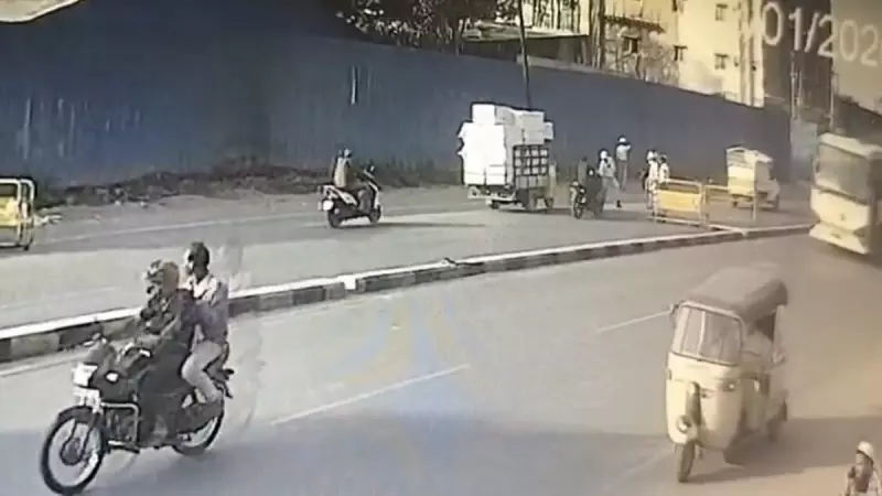 Hyderabad Hit-and-Run: Speeding Biker Rams Traffic Home Guard, Manhunt Launched