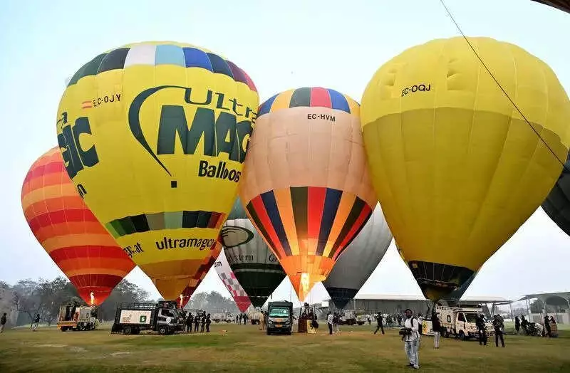 Hyderabad's Sankranti Skyline Dazzles with Kites, Balloons and Drone Shows