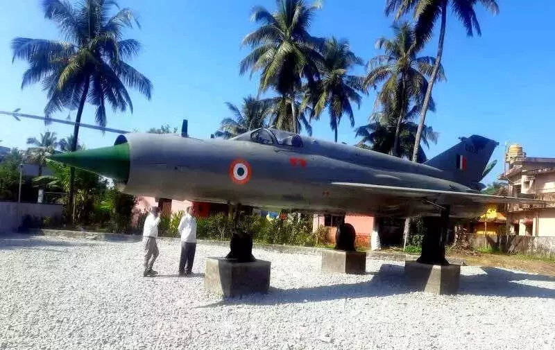 IAF's Historic MiG-21, Kargil War Hero, Finds New Home at Udupi's Kota Karanth Theme Park