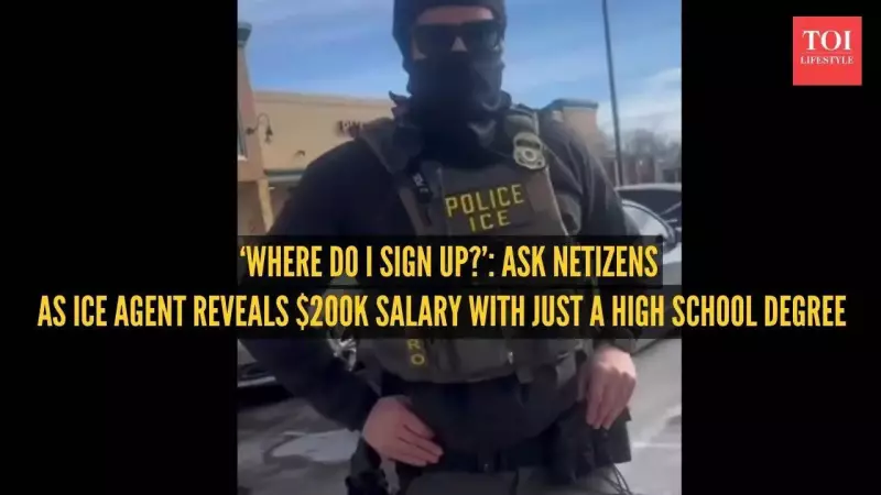 ICE Agent's $200K Salary Claim in Viral Video Sparks Outrage Over Qualifications
