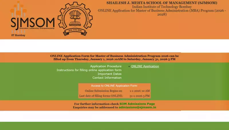 IIT Delhi & Bombay Open MBA Applications for 2026-28: Key Dates, Fees, Eligibility