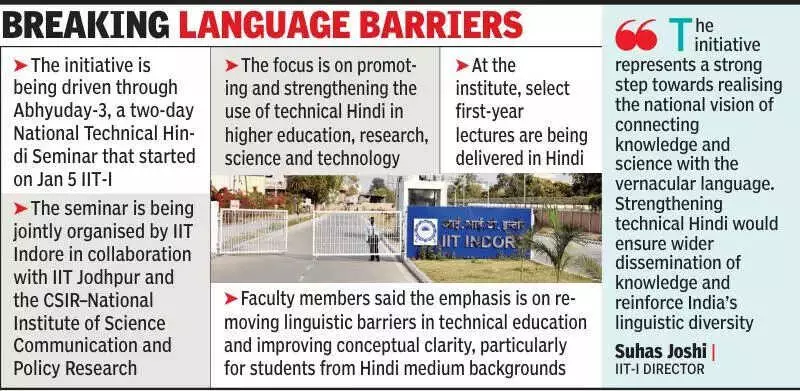 IIT Indore Leads Push for Hindi in Tech Education, Holds National Seminar