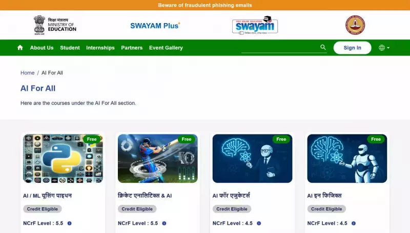 IIT Madras Launches AI for All: Free Hindi AI Courses on SWAYAM Plus Platform