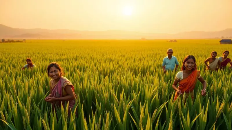 India Becomes World's Top Rice Producer, Surpasses China with 150.18 Million Tonnes