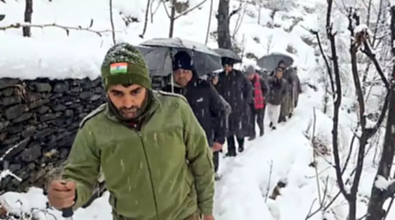 Indian Army Evacuates Ailing Woman from Snowbound Village in Jammu & Kashmir