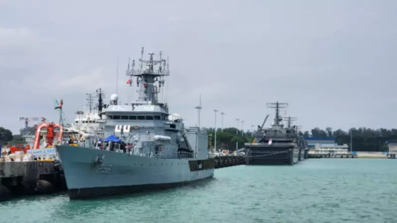 Indian Navy's First Training Squadron Arrives in Singapore for Maritime Cooperation