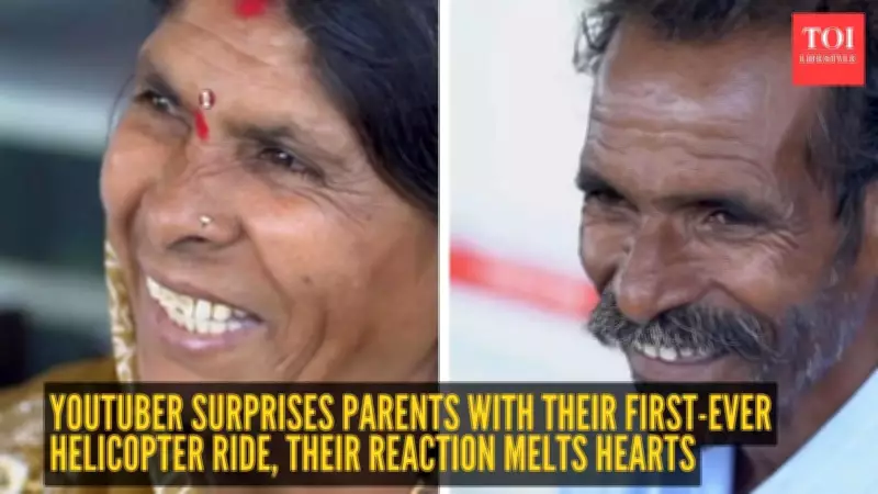 Indian YouTuber's Helicopter Ride Video with Parents Goes Viral with 50M Views
