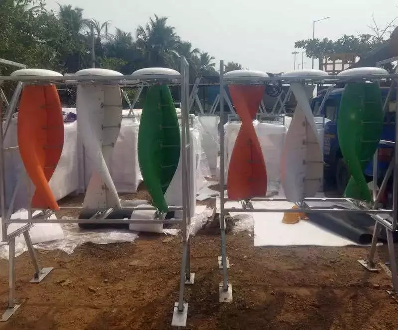 India's First Rooftop VAWT Installed at Hejamadi Toll Plaza in Mangaluru