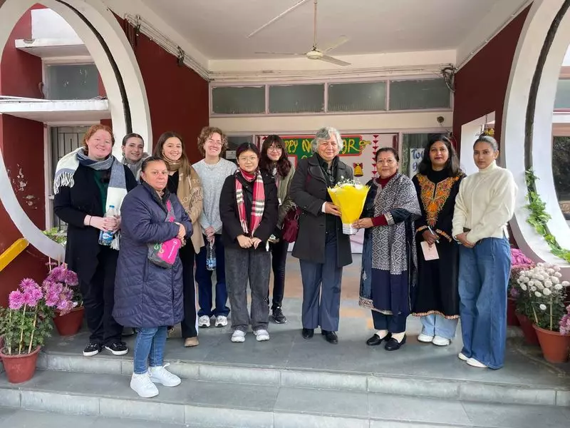 International Delegation Visits Ankur School at Panjab University Campus in Chandigarh