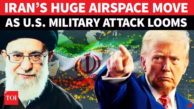 Iran Shuts Airspace Amid Trump Threats; US Moves Troops As Regional Tensions Spike