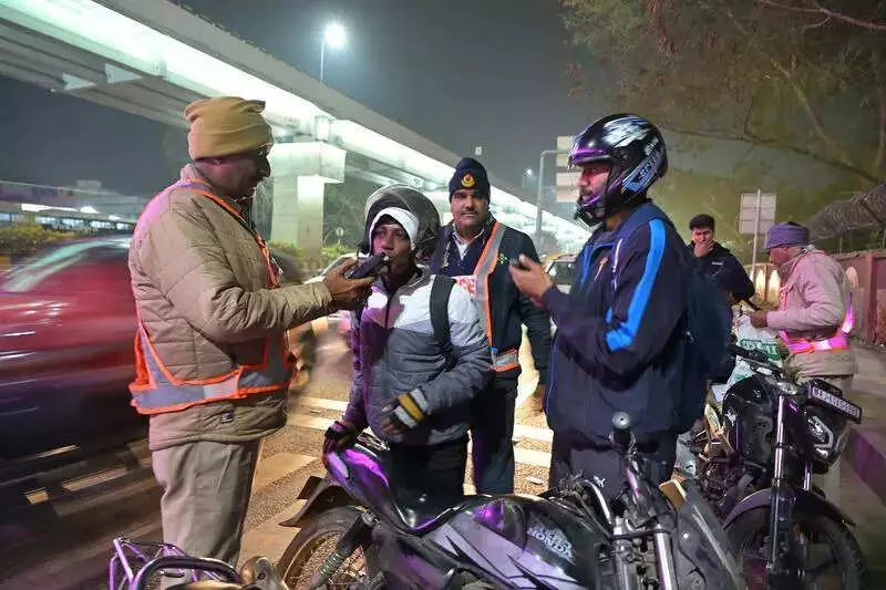 Jaipur Police Books 445 for Drunk Driving, Seizes 84 Vehicles on New Year's Eve