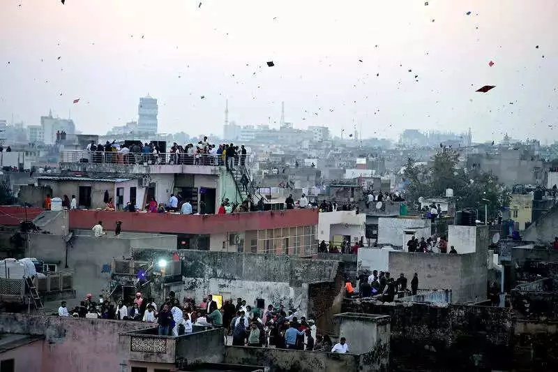 Jaipur Sky Dazzles with Kites and Festive Cheer on Makar Sankranti