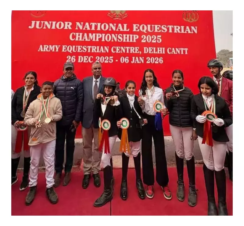 Jaipur's Sagar Equestrian Academy Shines at Junior Nationals with 7 Medals