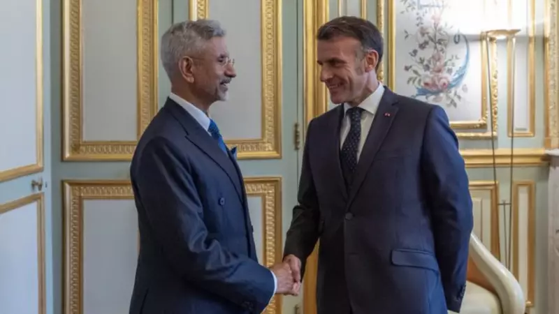 Jaishankar Meets Macron in France, Conveys PM Modi's Wishes
