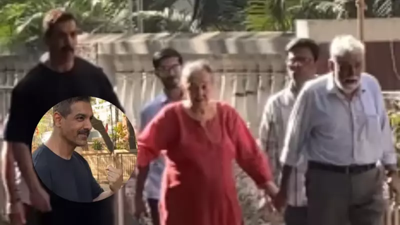 John Abraham's Heartwarming Moment with Parents Steals Spotlight at BMC Polls