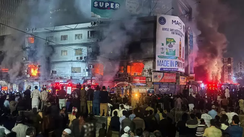 Karachi Mall Fire Kills Six, Rescue Efforts Hampered by Complex Structure