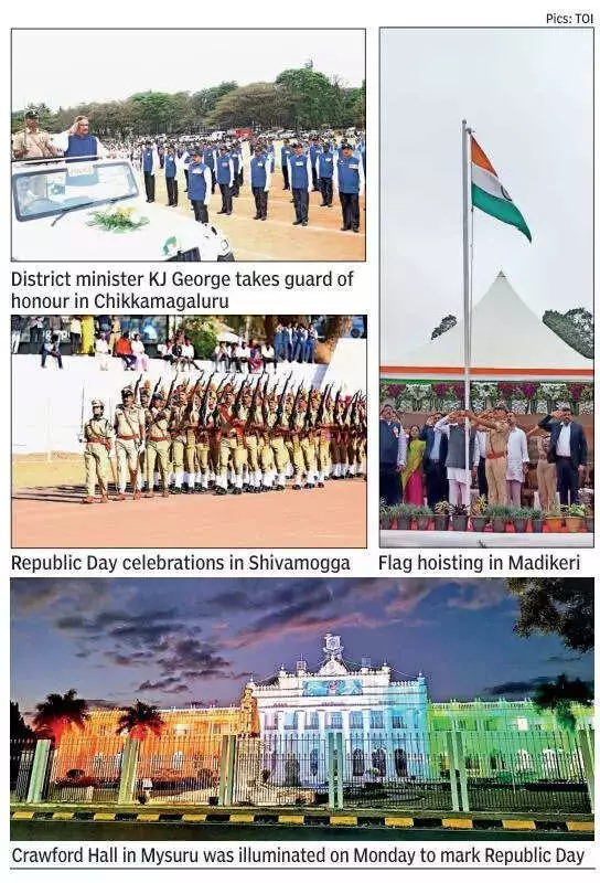 Karnataka Districts Celebrate Republic Day with Flower Shows, Melas & Development Announcements