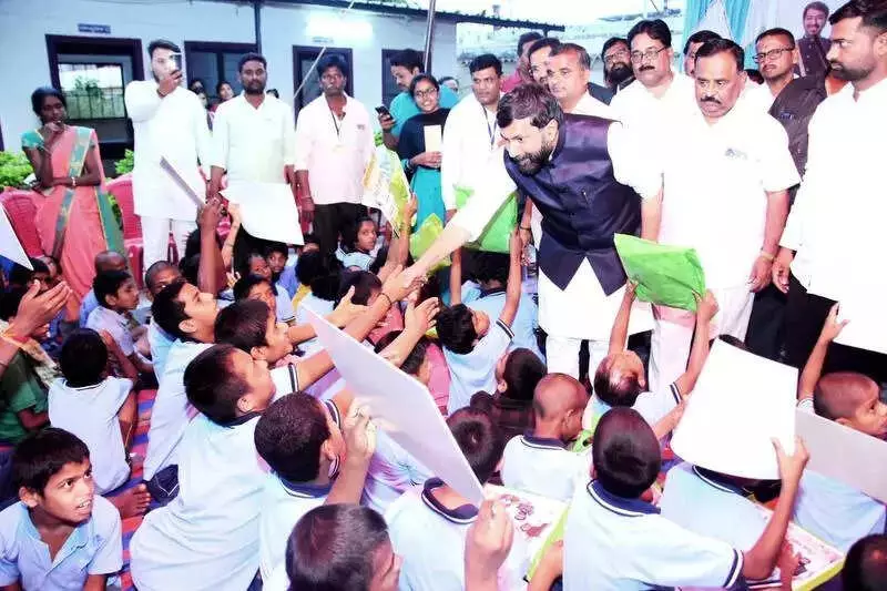 Karnataka MLC Saleem Ahmed Marks Birthday with Special Needs School, Slams BJP Govt