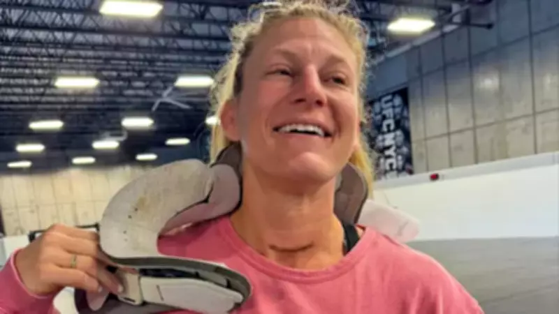 Kayla Harrison Reveals Neck Surgery Scar After UFC 306 Withdrawal