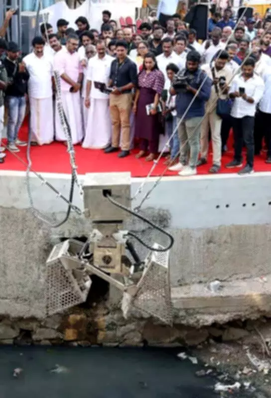 Kerala Launches AI-Powered Robotic System 'G-Spider' for Canal Cleaning in Thiruvananthapuram