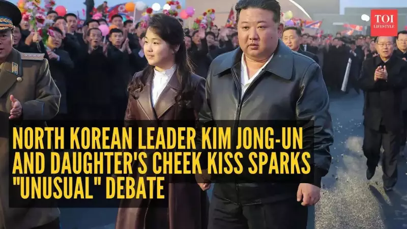 Kim Jong-un's Cheek Kiss from Daughter Sparks Global Debate on North Korean Leadership