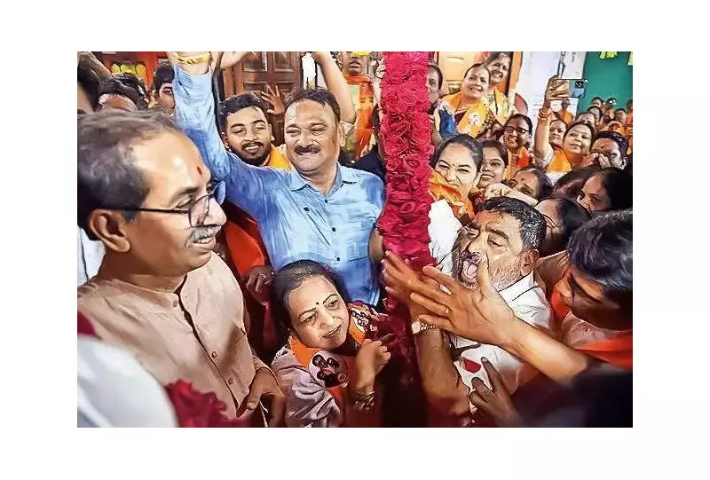 Kishori Pednekar Campaigns in Mumbai's Ward 199, Backed by Thackeray Unity