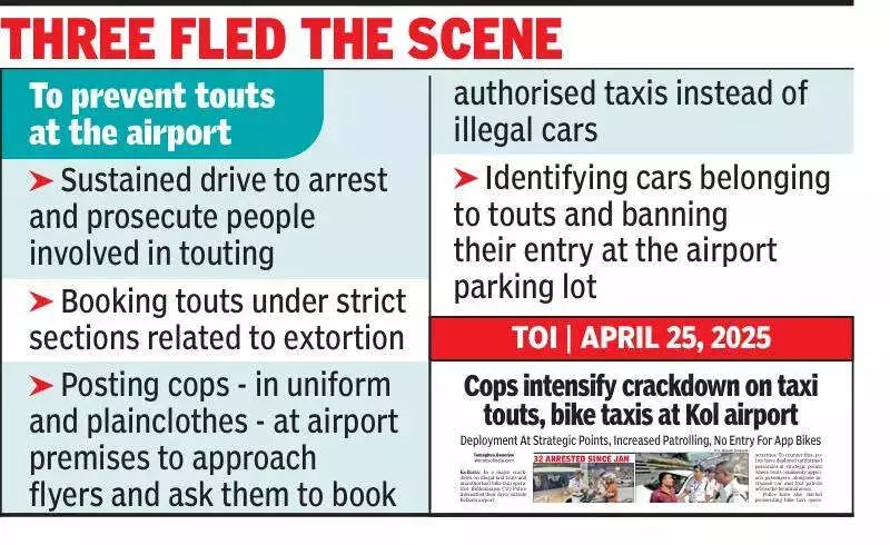 Kolkata Airport Police Arrest 4 Taxi Touts in Festive Season Crackdown