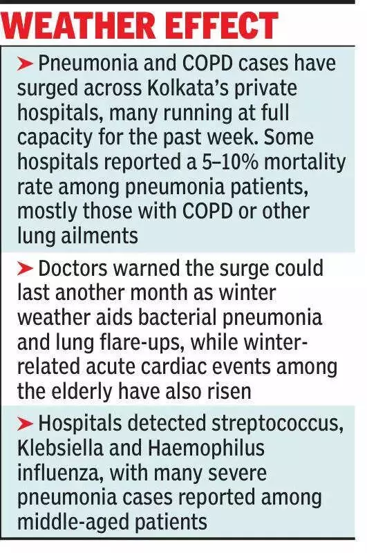 Kolkata Hospitals Overwhelmed: Pneumonia & COPD Surge Claims Lives
