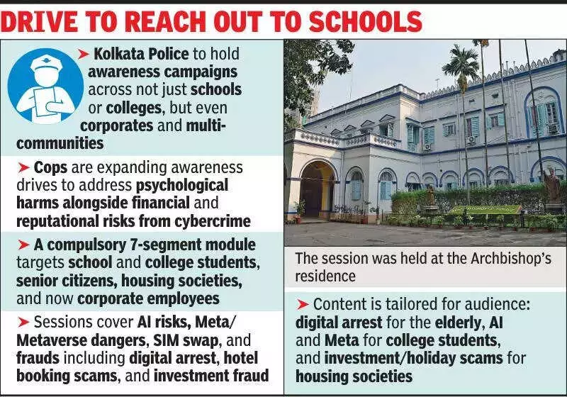 Kolkata Police Launches Cyber Safety Drive at Archbishop's Residence