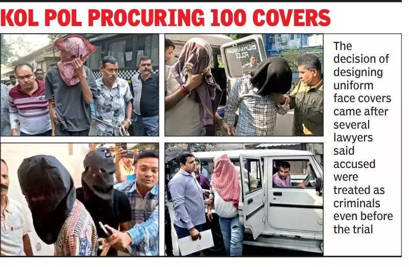 Kolkata Police Orders 100 Black Face Covers for Suspects, Ends Towel Era