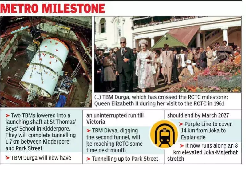 Kolkata's Purple Line Tunnels Under Historic Race Course, Reaches Milestone
