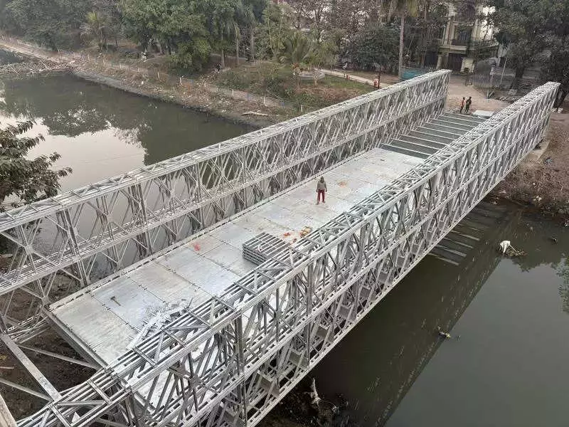 Kolkata's Second Bailey Bridge Near Dakshindari to Open by Jan 31