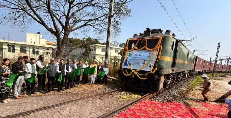 Konkan Railway Launches First Polypropylene Container Rake from Thokur Station