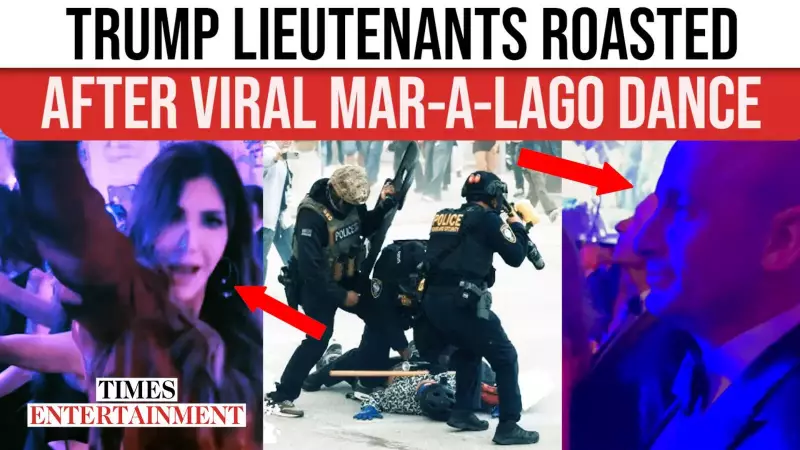 Kristi Noem & Stephen Miller's 'Ice Ice Baby' Dance at Trump's NYE Sparks Online Fury