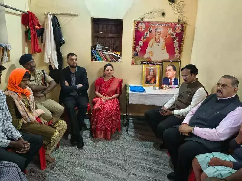 KSHRC Chief Visits Inam Veerapur, Directs Action on Dalit Atrocities Case