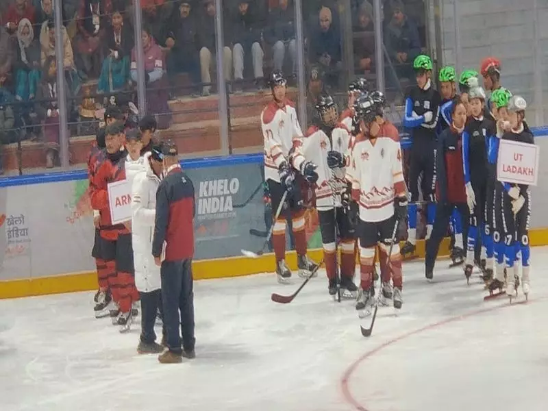 Ladakh Women's Ice Hockey Team Reaches KIWG 2026 Final, Snowfall Disrupts Long Track Skating