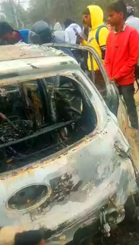 LIC Agent Dies in Agra Car Fire Tragedy: Doors Locked, Trapped Inside