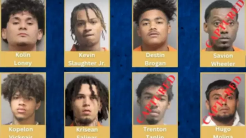 Louisiana Jailbreak: 5 Inmates Recaptured, 3 Violent Fugitives Remain at Large